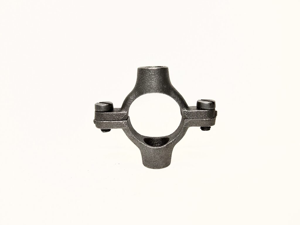 3/4 Black Malleable Iron Munsen Ring Pipe Clip / Bracket | UK